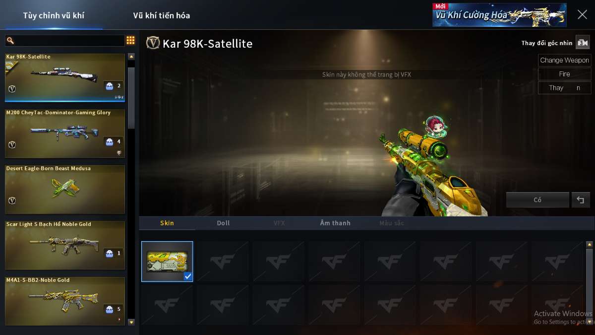 shop acc cf uy tin gia re